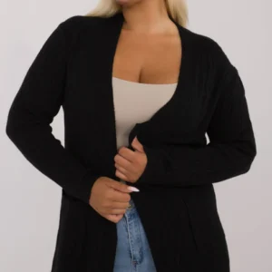 KARDIGAN-NARZUTKA CZARNY XXL/XXXL