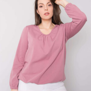 BLUZKA BRUDNORÓŻOWA PLUS SIZE- XXL