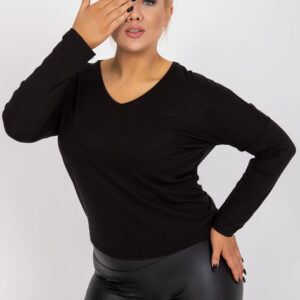 BLUZKA PLUS SIZE ELISA- CZARNA