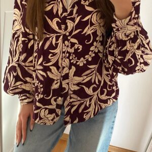 Koszula bakłażanowa-S/M